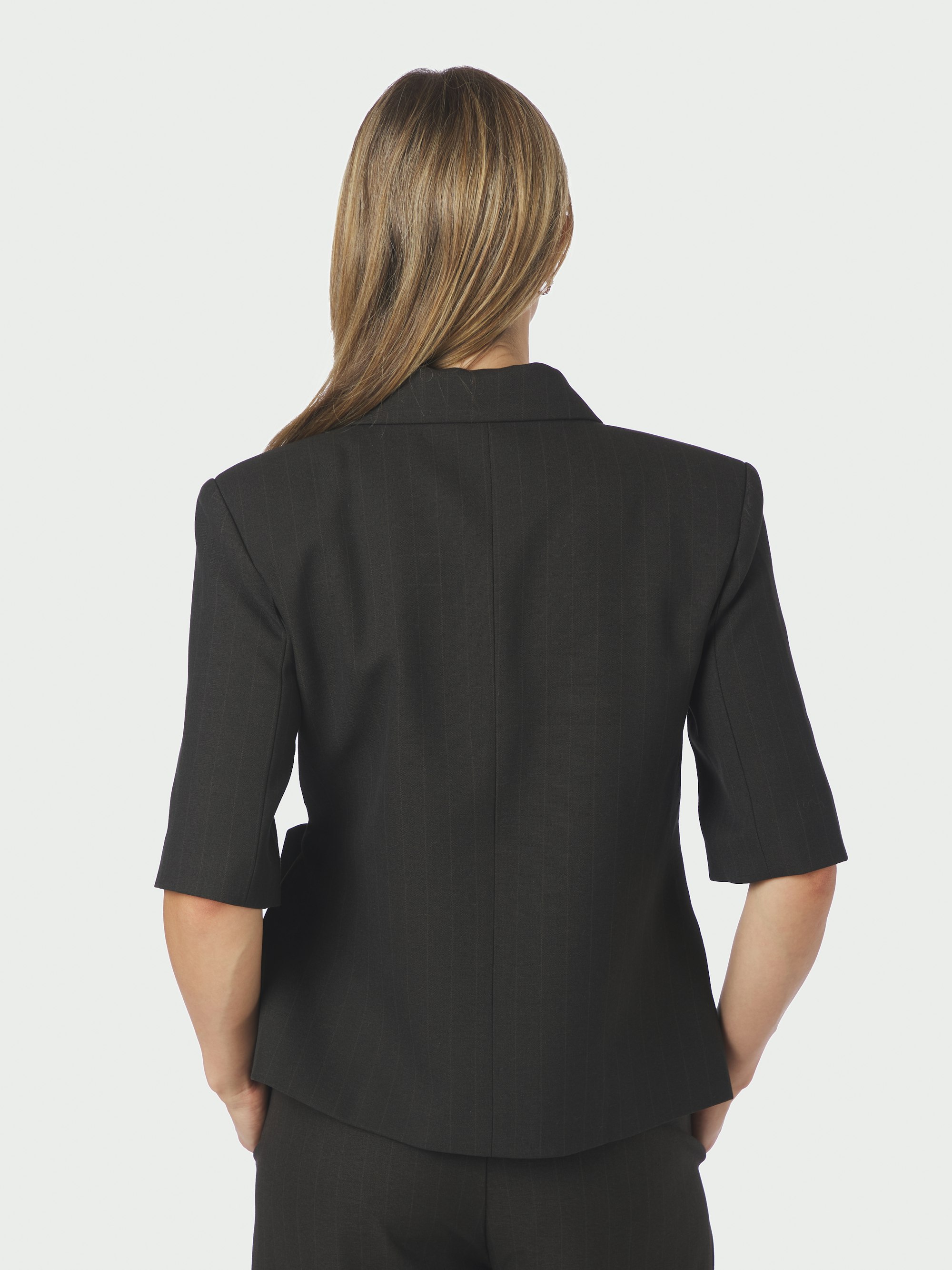 Pinstripe blazer met omslagmodel