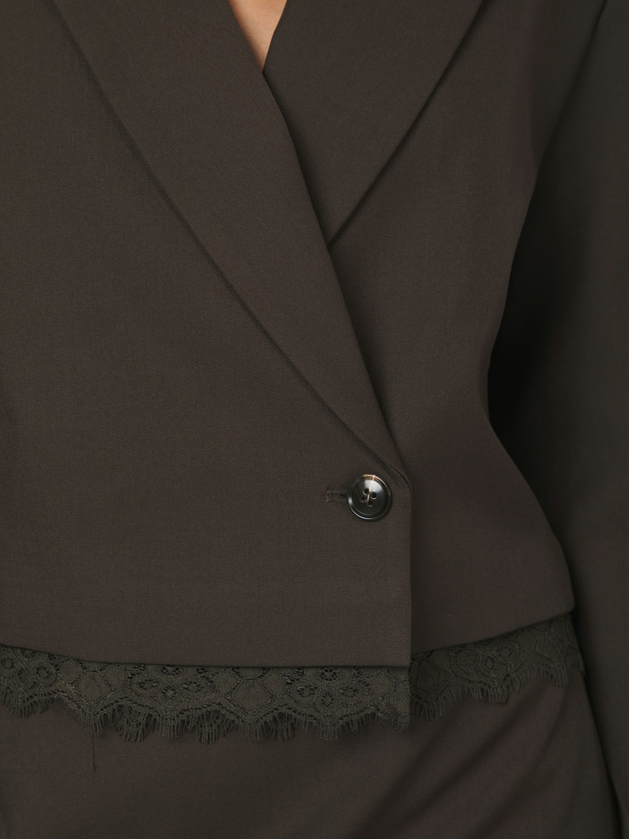 Structure blazer met kant