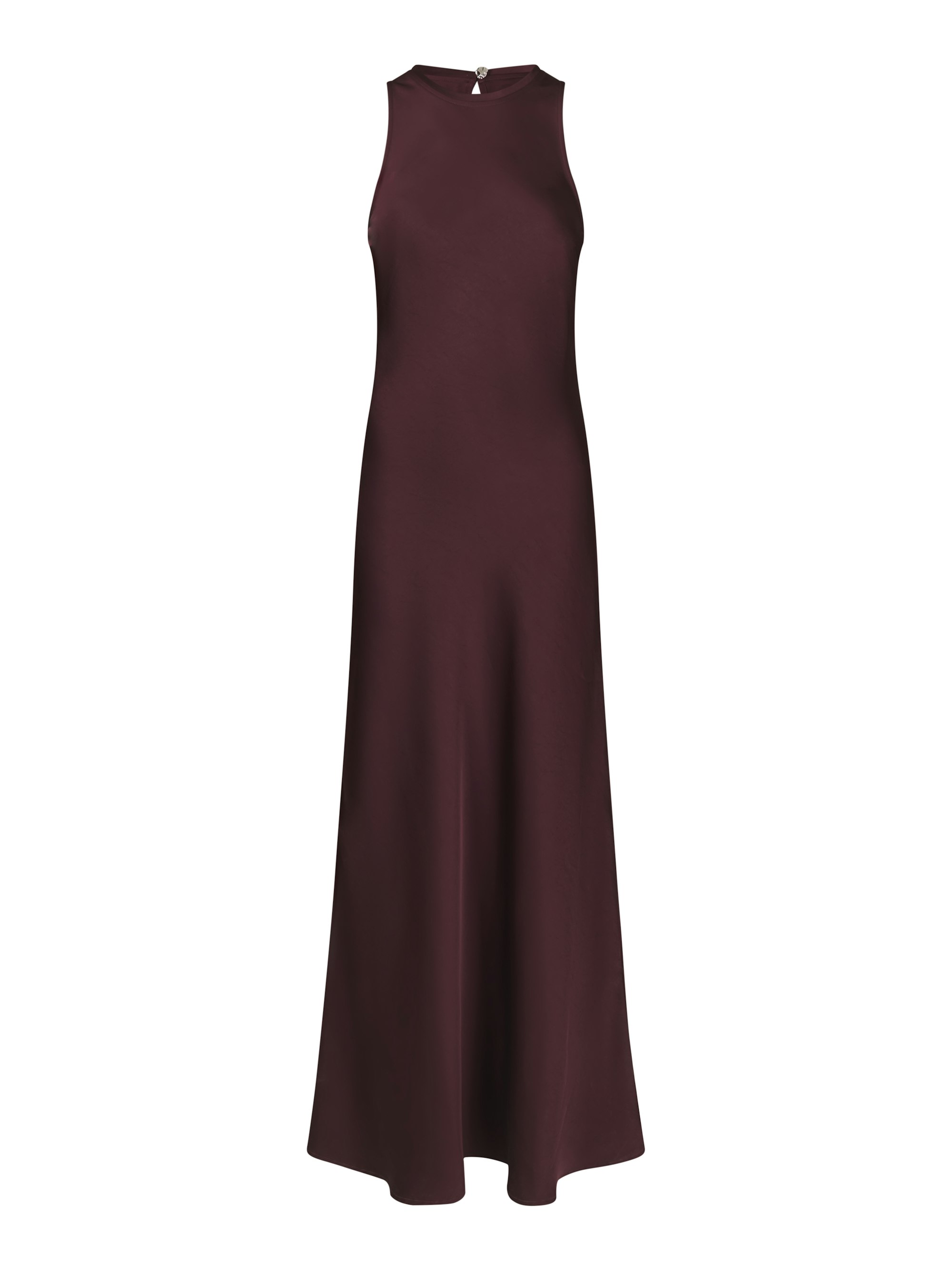 Celinie satijnen jurk bordeaux